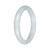 Real Untreated Green Traditional Jade Bangle - 63mm Semi Round