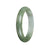 Authentic Untreated Green Burmese Jade Bangle Bracelet - 60mm Semi Round