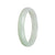 Genuine Natural Green Jade Bangle - 57mm Half Moon