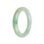 Genuine Natural Green with emerald green Jade Bangle - 54mm Round