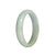 Certified Grade A Pale Green Burmese Jade Bangle - 61mm Carved