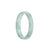 Genuine Grade A Green Pattern Burma Jade Bangle - 52mm Flat