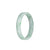 Genuine Grade A Green Pattern Burma Jade Bangle - 52mm Flat