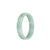 Real Grade A Green Pattern Burmese Jade Bangle Bracelet - 52mm Flat