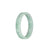 Real Grade A Green Pattern Burmese Jade Bangle Bracelet - 52mm Flat