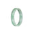 Certified Natural Green Pattern Jadeite Jade Bangle - 52mm Flat