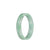 Certified Natural Green Pattern Jadeite Jade Bangle - 52mm Flat