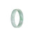 Genuine Grade A Green Pattern Jadeite Jade Bangle - 51mm Flat