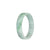 Genuine Grade A Green Pattern Jadeite Jade Bangle - 51mm Flat