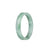 Genuine Type A Green Pattern Jadeite Bracelet - 52mm Flat