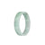 Genuine Grade A Green Pattern Jade Bangle - 51mm Flat