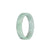 Genuine Grade A Green Pattern Jade Bangle - 51mm Flat