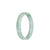 Certified Natural Pale Green with Green Pattern Burma Jade Bangle Bracelet - 52mm Flat