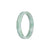 Certified Untreated Pale Green with Green Pattern Traditional Jade Bangle - 52mm Flat