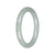 Authentic Light Green Burmese Jade Bangle - 60mm Round