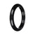 Grade A Black Jadeite Jade Bangle Bracelet - 64mm Half Moon