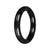 Grade A Black Jadeite Jade Bangle - 60mm Round