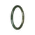 Untreated Green Jade Bangle - 61mm Petite Round