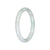 Genuine Pale Green Jade Bangle - 59mm Petite Round