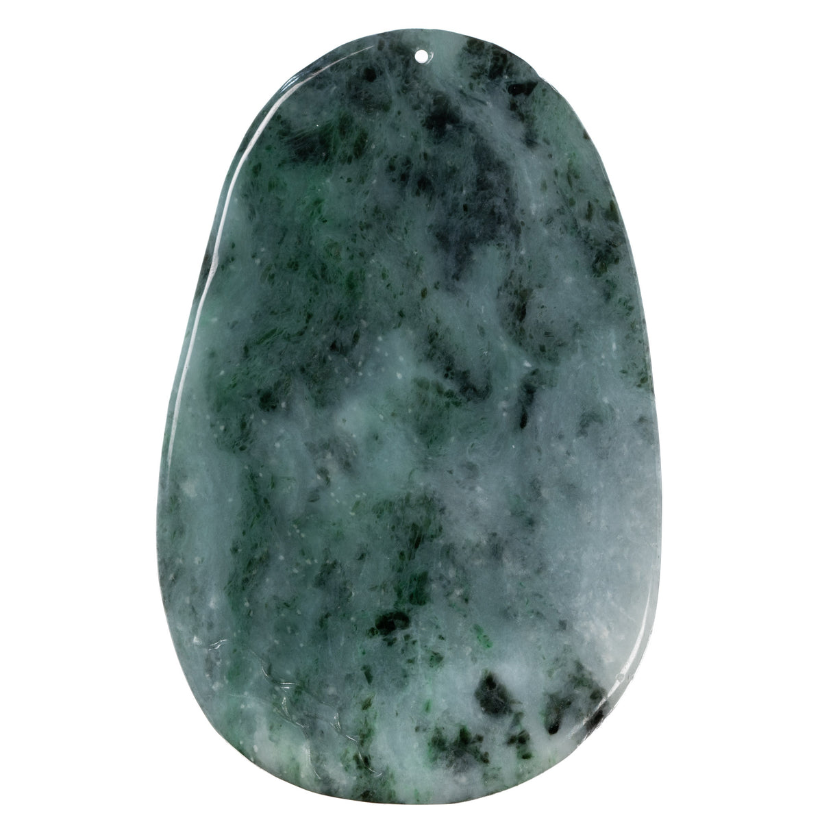 Jade Garden Scenery Pendant - Untreated Jadeite