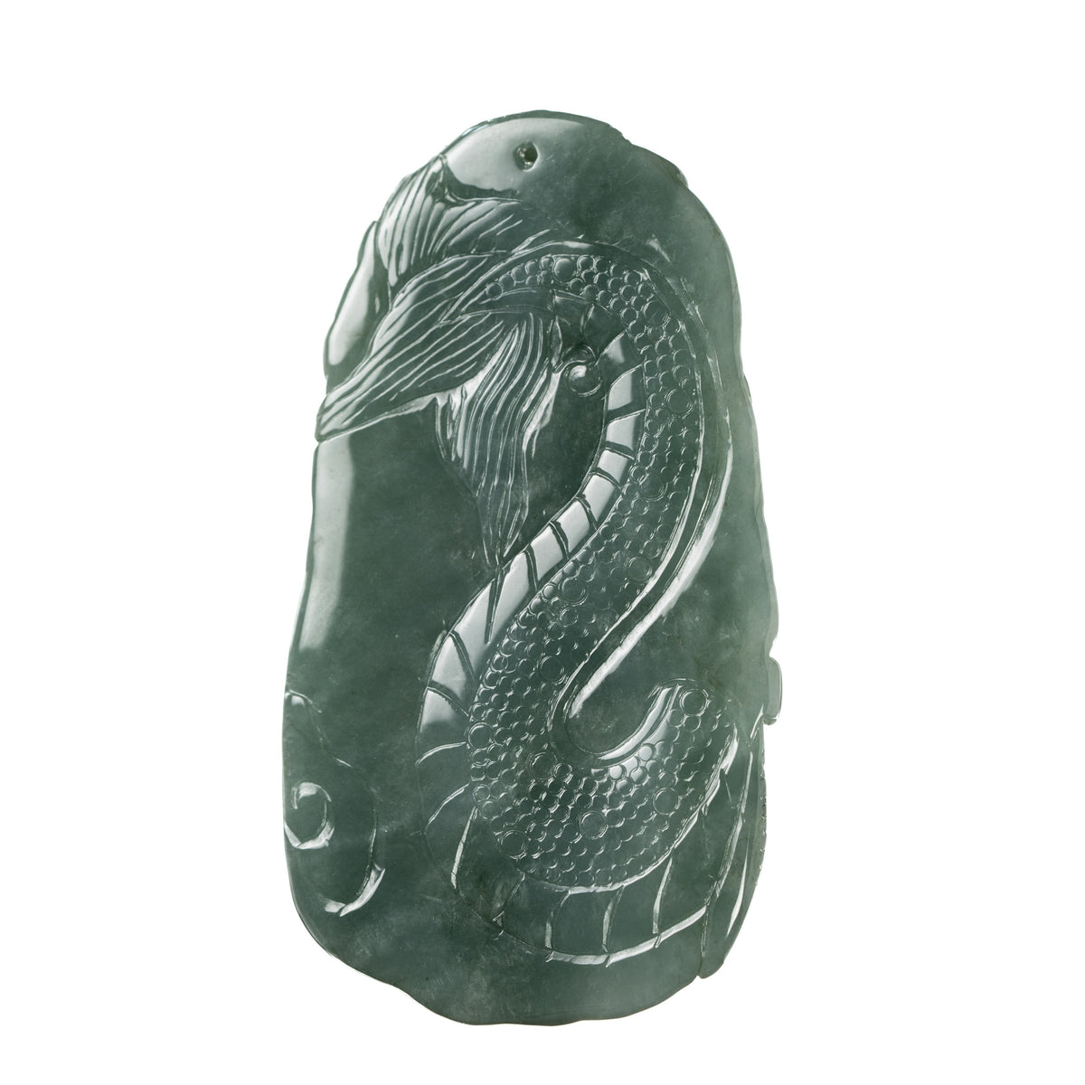 Dragon Jade Pendant - Untreated Jadeite Jade