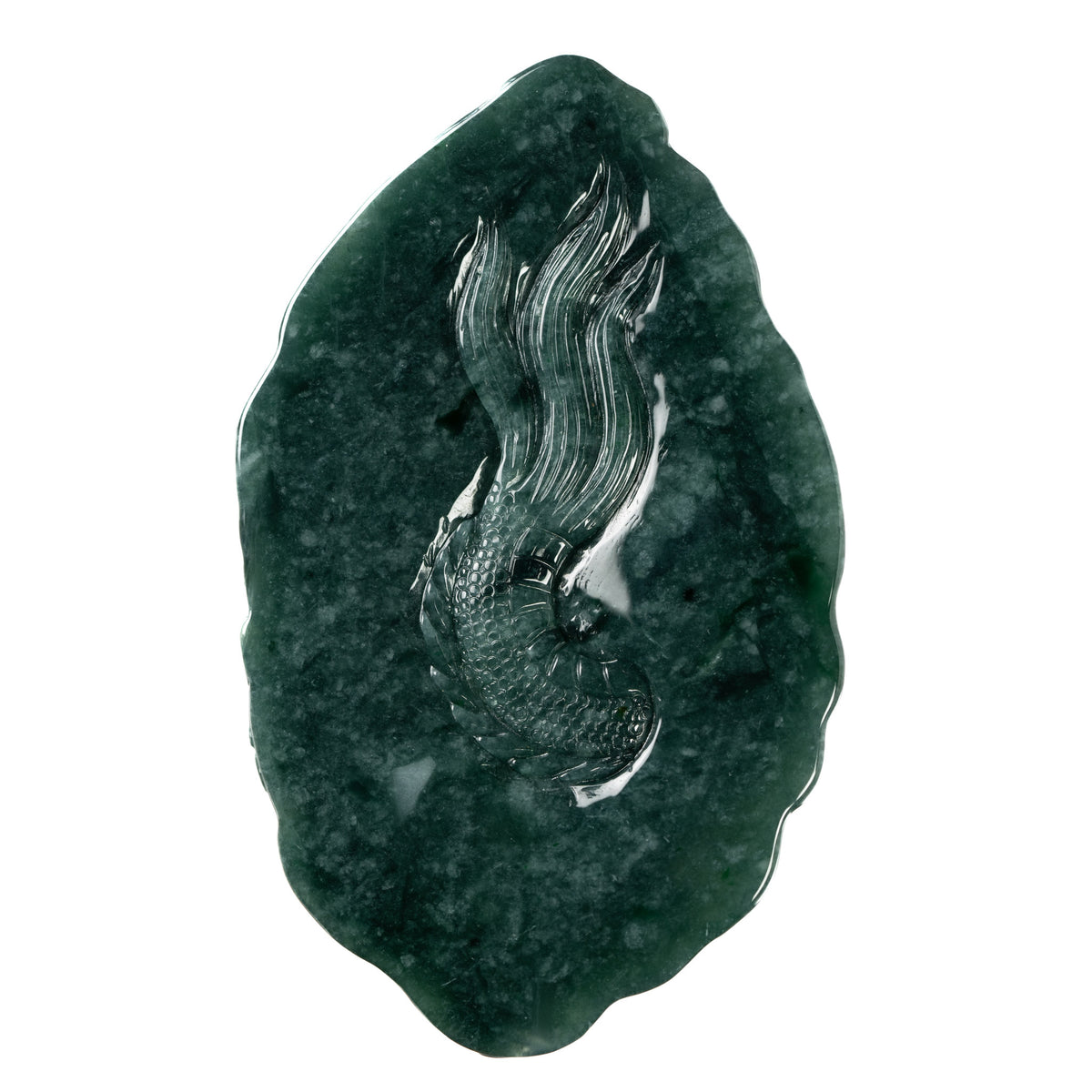 Dragon Jade Pendant - Grade A Untreated