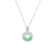 Petite Jadeite Jade Donut Pendant with Diamond