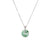 Dainty Jade Pendant in 18K White Gold - Kandy Donut