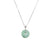 White Gold Jade Donut Pendant- Kandy Donut