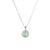 White and Apple Green Mini Jade Pendant - Kandy Donut