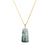 Mini Jade Bamboo Pendant - 18K Yellow Gold