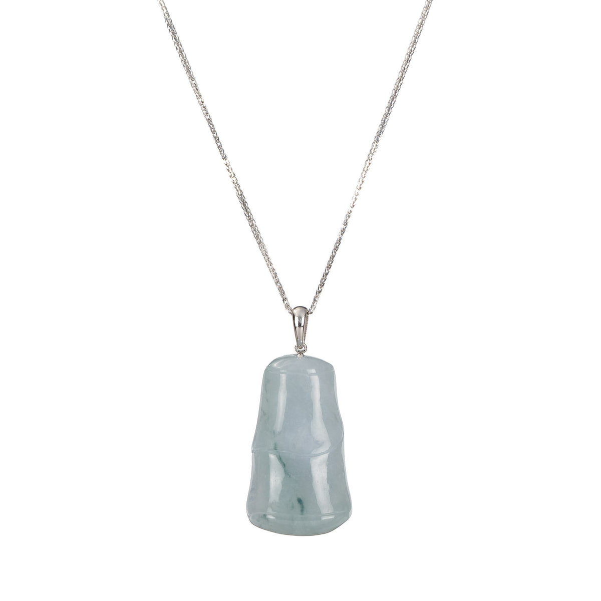 Natural Jadeite Bamboo Pendant