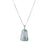 Chinese Bamboo Jade Pendant - 18K White Gold