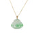 18K Happy Buddha Jadeite Jade Necklace - 18K Yellow Gold