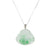 18K Happy Buddha Jade Necklace - 18K White Gold