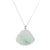 Natural Fat Buddha Jade Necklace - 18K White Gold