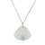 Real Fat Buddha Jadeite Jade Pendant - 18K White Gold