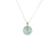 18K Pale Green Jade Necklace - Kandy Donut