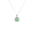 Grade A White with Green Pattern Jadeite Necklace - Kandy Donut