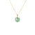 Natural Dark Green Pattern Jade Necklace - Kandy Donut