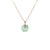 Grade A Pale Green with Green Pattern Jade Necklace - Kandy Donut