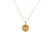 18K Yellow Jade Necklace - Kandy Disc