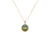 Natural Bluish Grey with Brown Jadeite Pendant - Kandy Disc