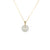 18K White Jade Necklace - Kandy Disc