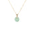 Natural Light Green Jade Necklace - Kandy Disc