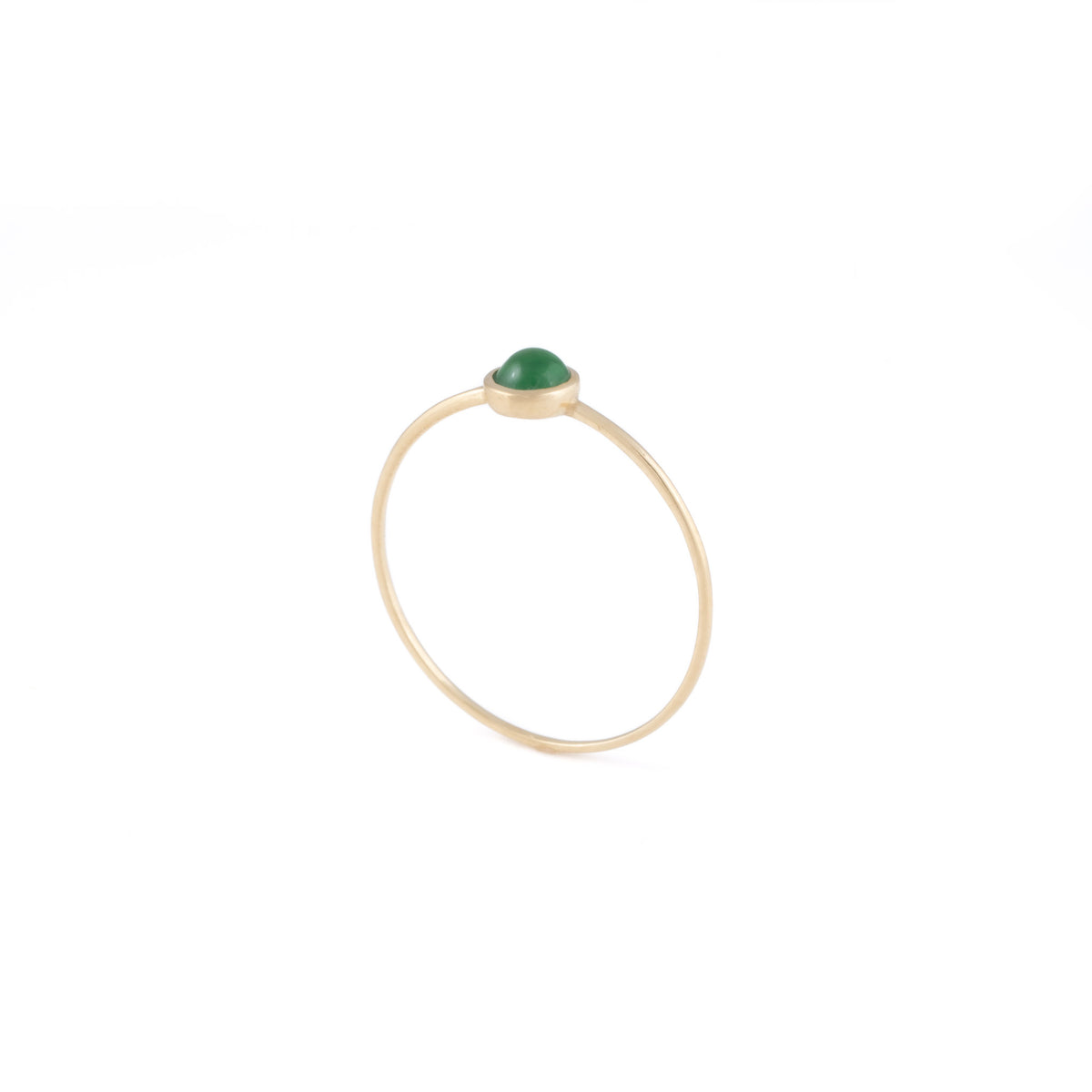 Ideali Dainty Jadeite Jade 18K Gold Ring