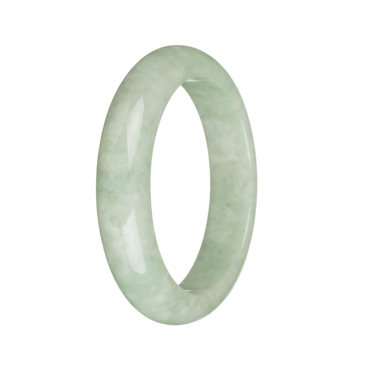 54.5mm Green Jade Bangle Bracelet