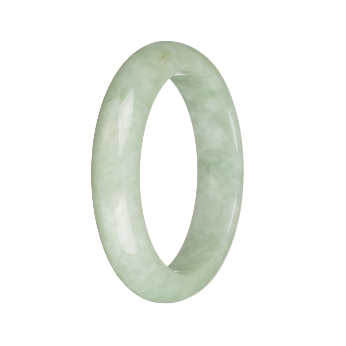 54.5mm Green Jade Bangle Bracelet