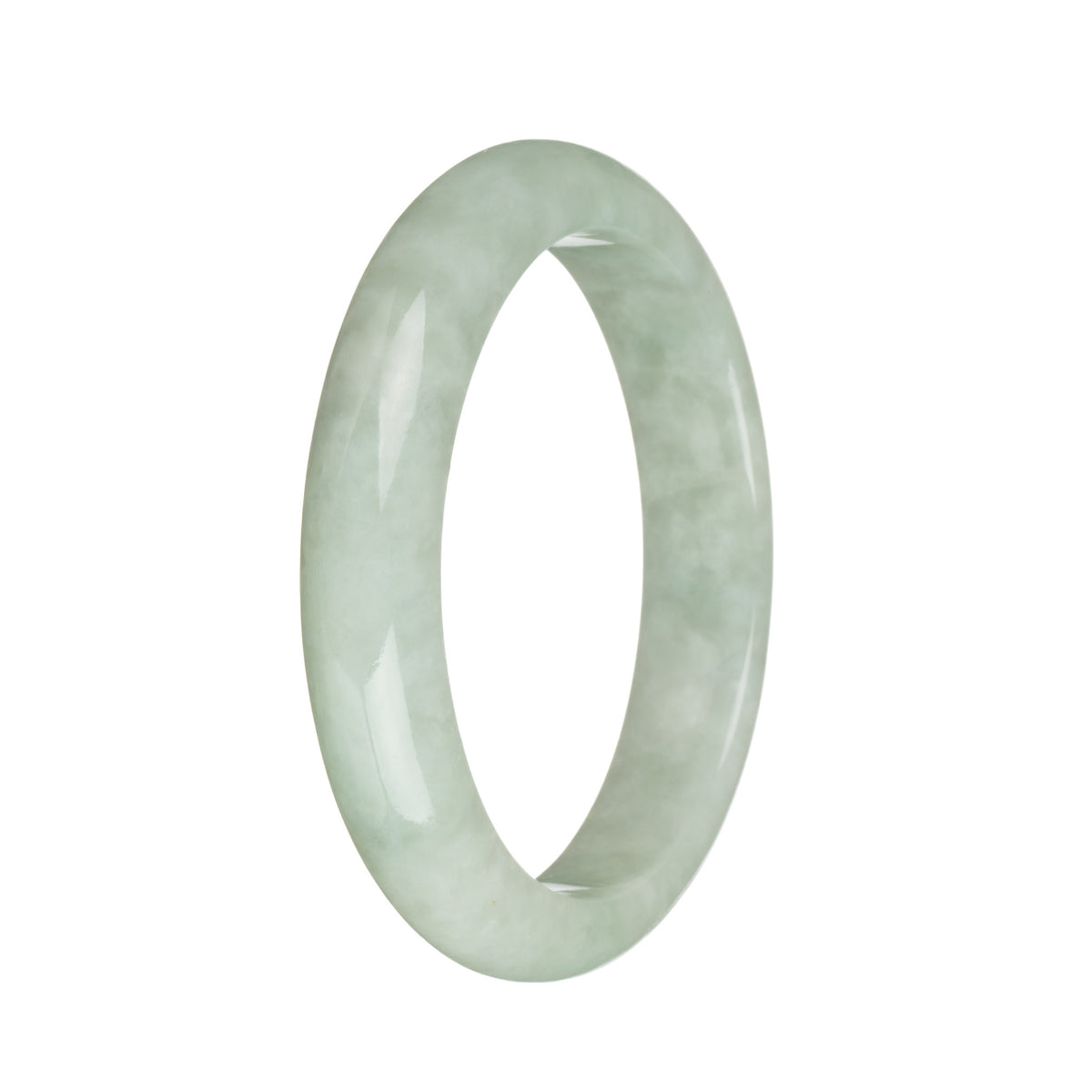 57.3mm Pale Green Jade Bangle Bracelet