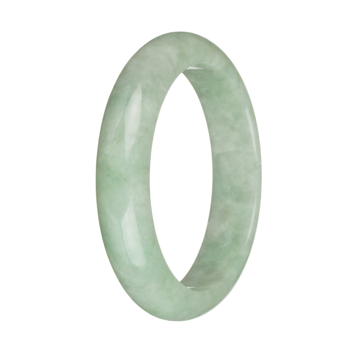 58.9mm Light Green Jade Bangle Bracelet